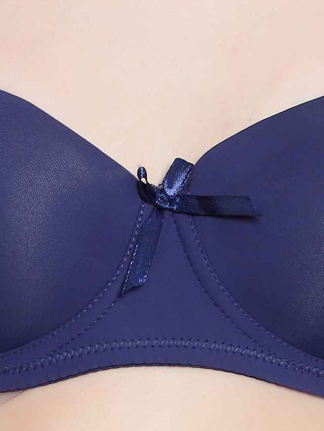Medium Coverage Underwired Heavily Padded Bra 's All Day Comfort