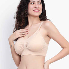 Full Coverage Removable Padding Non-Wired Maternity Bra - All Day Comfort