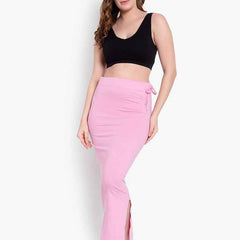 Women Solid Mermaid Fit High-Rise Knitted Seamless Saree Shapewear