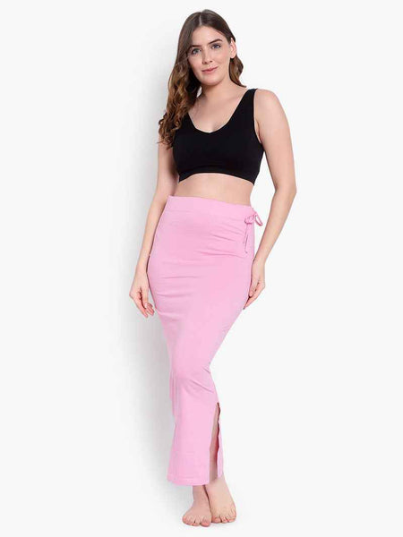 Women Solid Mermaid Fit High-Rise Knitted Seamless Saree Shapewear