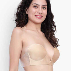 Medium Coverage Lightly Padded Strapless Push-Up Bra- All Day Comfort