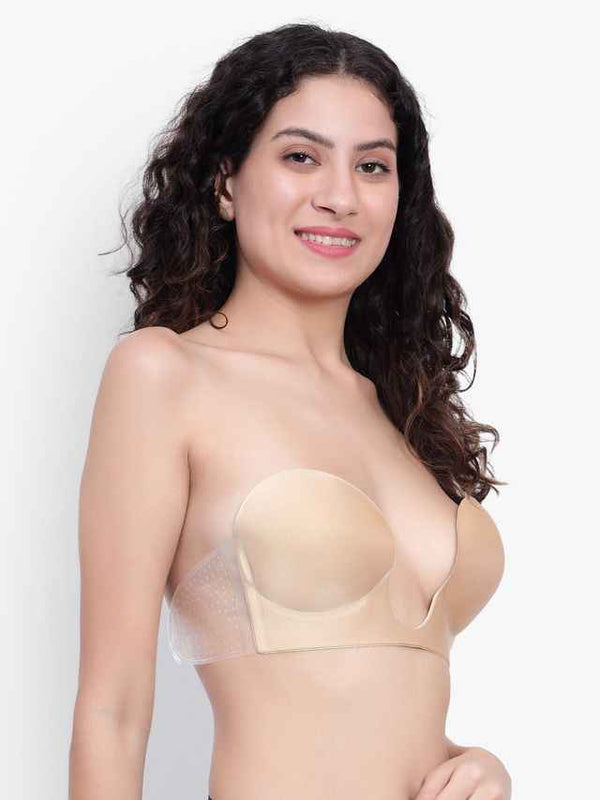 Medium Coverage Lightly Padded Strapless Push-Up Bra- All Day Comfort