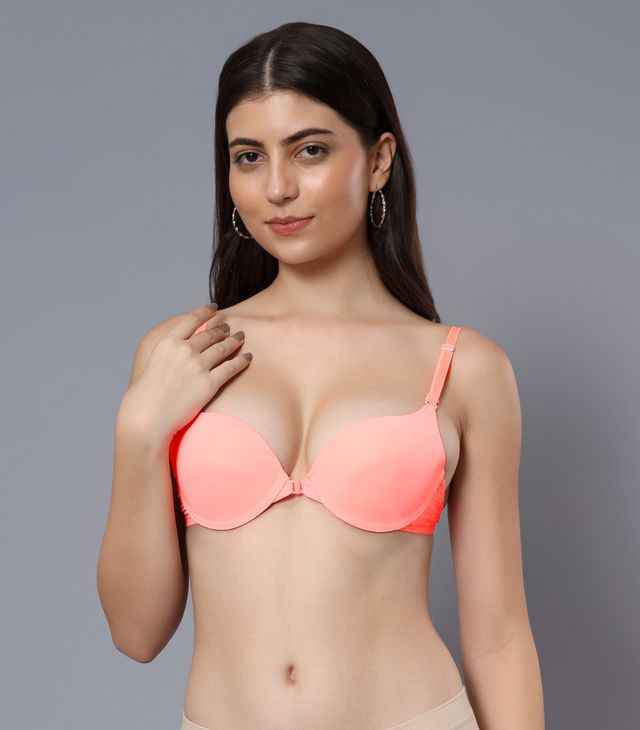 Medium Coverage Underwired Lightly Padded Plunge All Day Comfort Bra