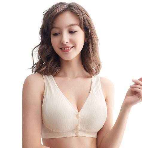 Striped Self Design Full Coverage Removable Padding Maternity Bra-All Day Comfort