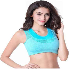 Full Coverage Removable Padding Non-Wired Styled Back Workout Bra- All Day Comfort