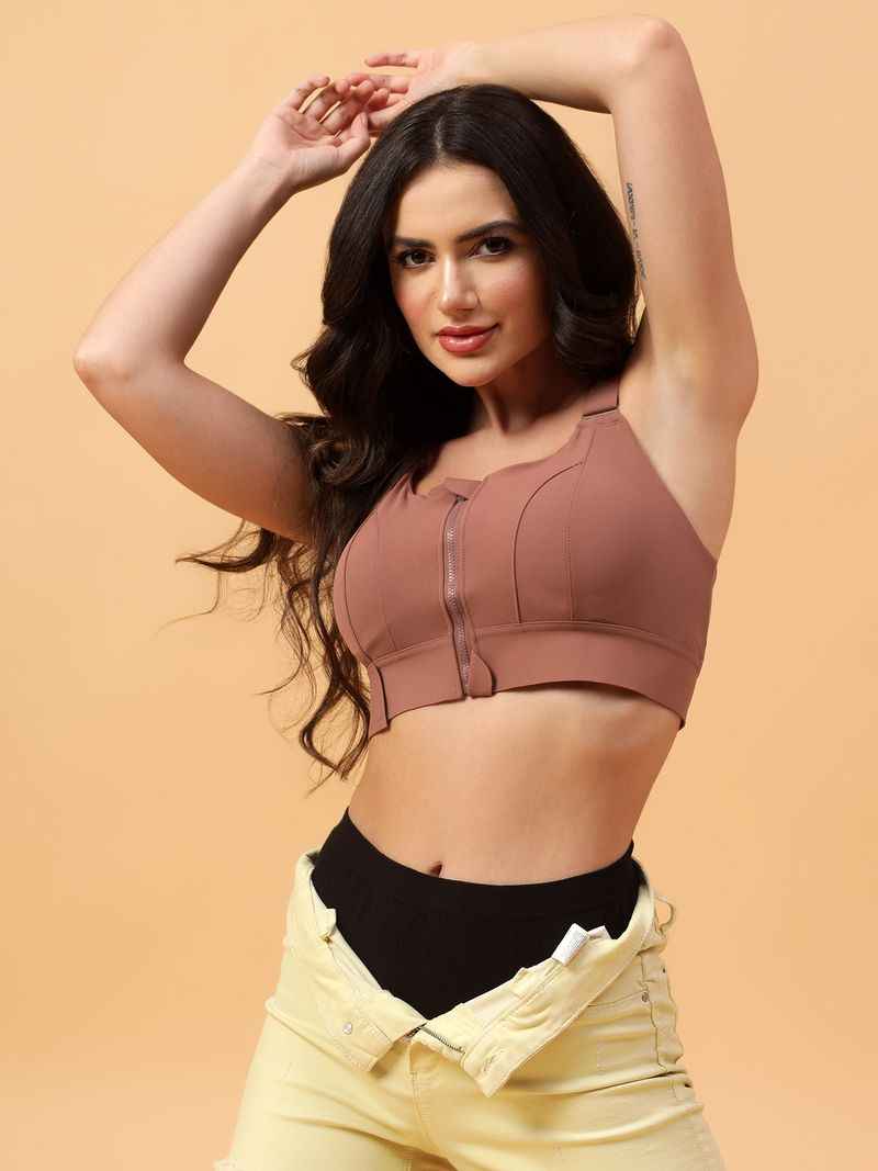 Women Full Coverage Workout Sports Bra With All Day Comfort