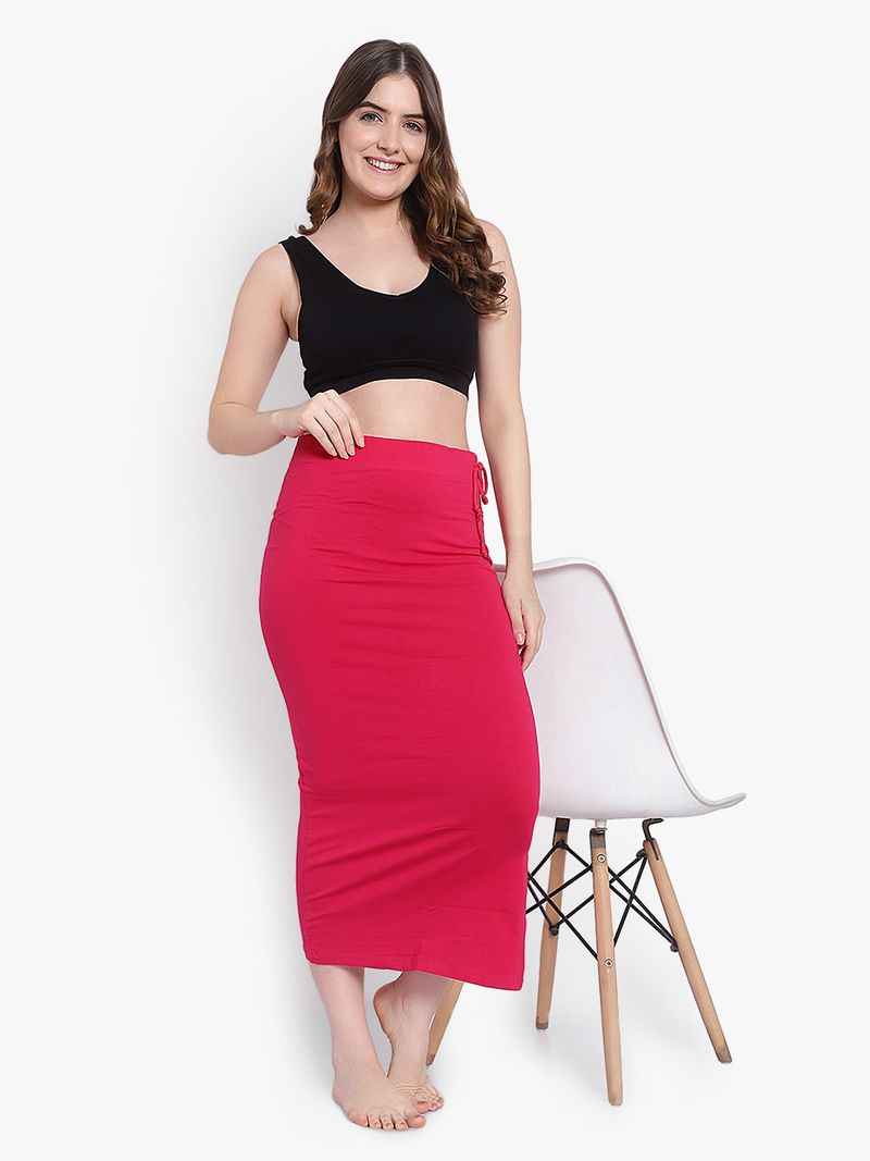 Women Solid Mermaid Fit High-Rise Knitted Seamless Saree Shapewear