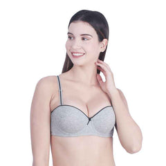 Medium Coverage Underwired Heavily Padded Everyday Bra With All Day Comfort