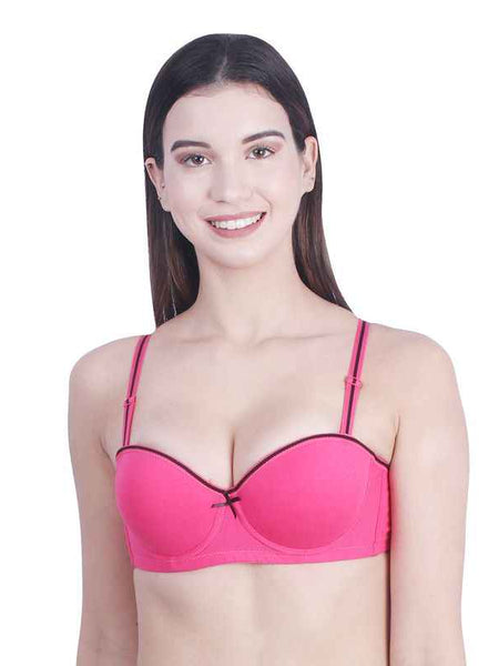 Medium Coverage Underwired Heavily Padded Everyday Bra With All Day Comfort