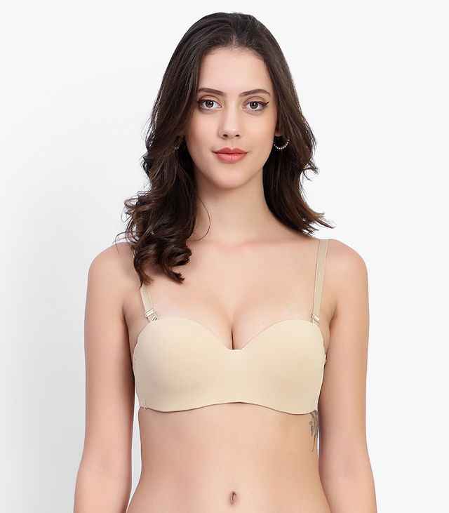 Medium Coverage Underwired Lightly Padded Push-Up Bra With All Day Comfort