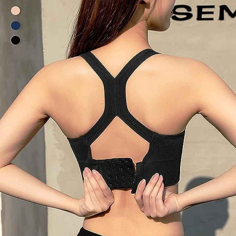 Full Coverage Removable Padding Workout Bra With All Day Comfort