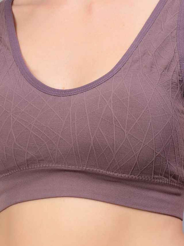 Full Coverage Removable Padding Workout Bra With All Day Comfort