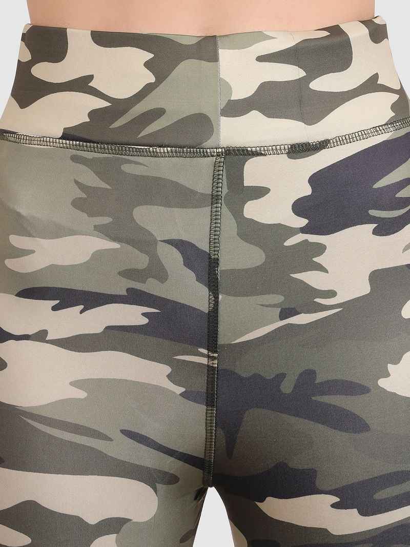 Camouflage Printed Dry Fit Skinny Fit Tights