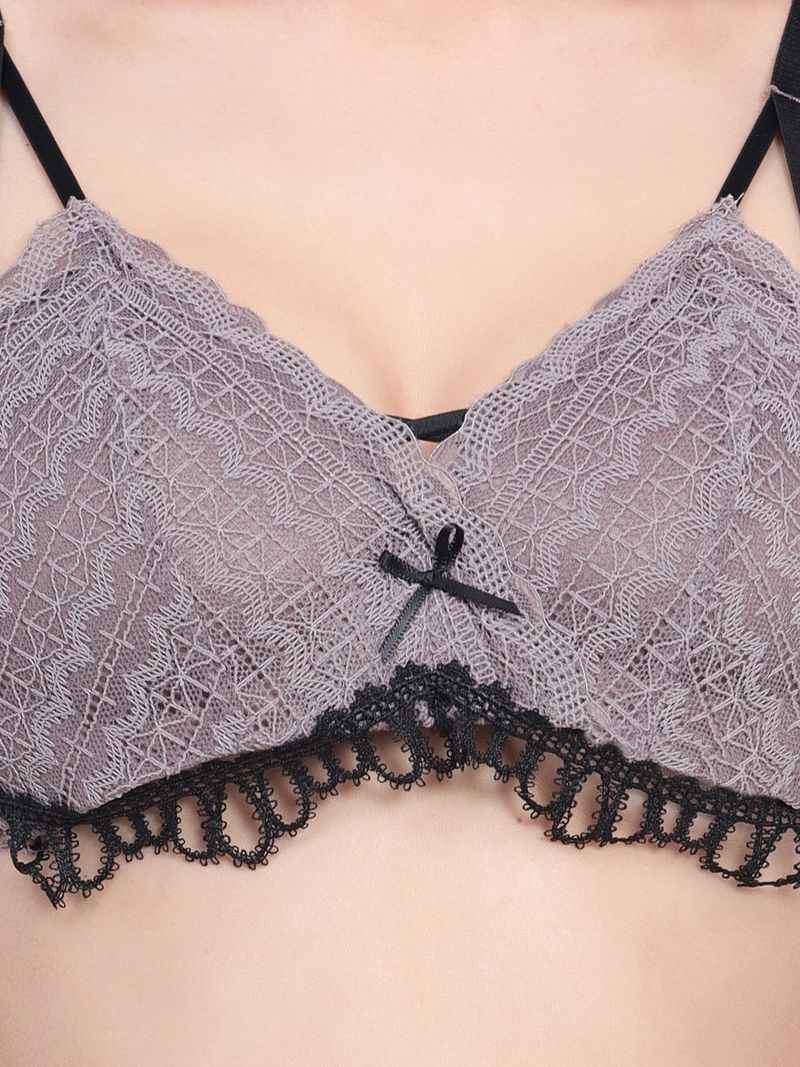 Self Design Lightly Padded Multiway Bra & Briefs