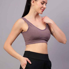Full Coverage Removable Padding Workout Bra With All Day Comfort