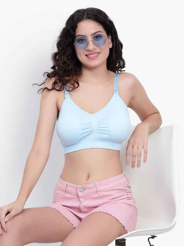 Full Coverage Removable padding Non-Wired Maternity Bra- All Day Comfort