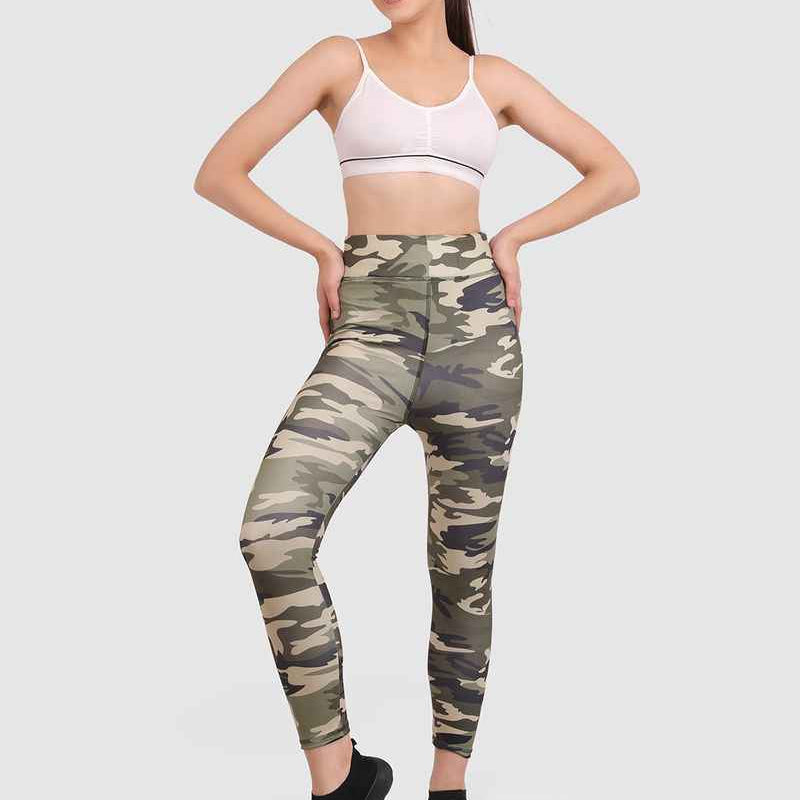 Camouflage Printed Dry Fit Skinny Fit Tights