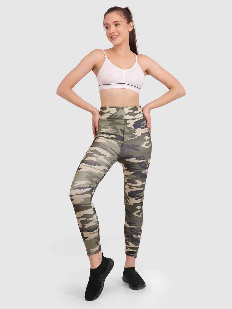 Camouflage Printed Dry Fit Skinny Fit Tights