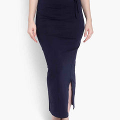 Women Solid Mermaid Fit High-Rise Knitted Seamless Saree Shapewear