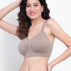 Full Coverage Removable padding Non-Wired Maternity Bra- All Day Comfort