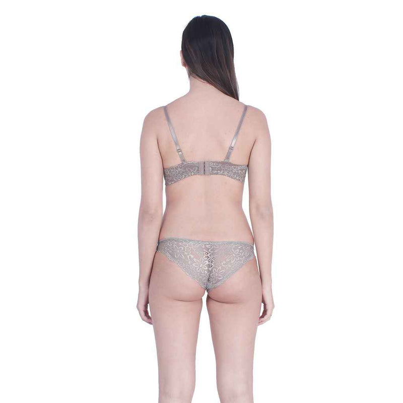 Self-Design Lightly-Padded Low-Rise Lingerie Set