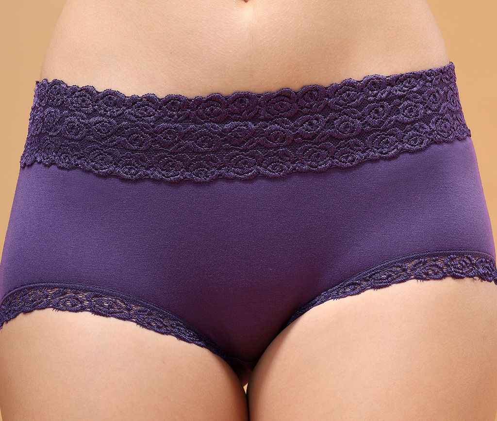 Women Lace Shape and Support Anti-Odour Hipster Briefs