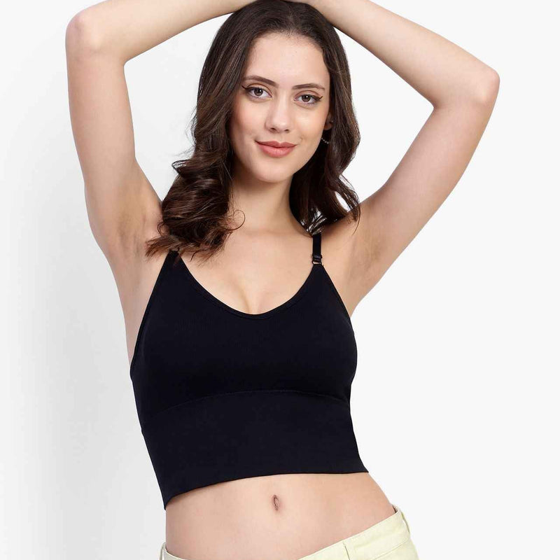 Full Coverage Lightly Padded Bralette Bra With All Day Comfort