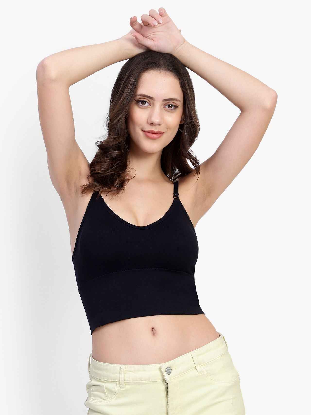Full Coverage Lightly Padded Bralette Bra With All Day Comfort