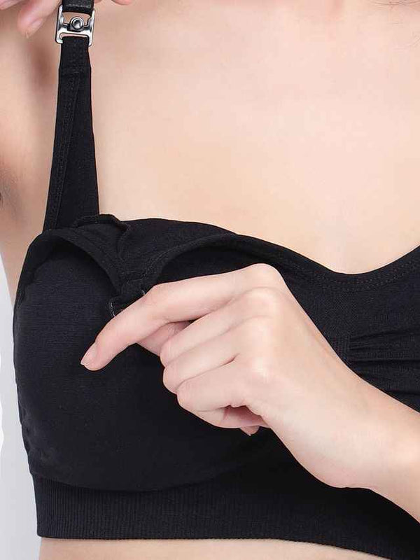 Full Coverage Removable Padding Non-Wired Maternity Bra - All Day Comfort
