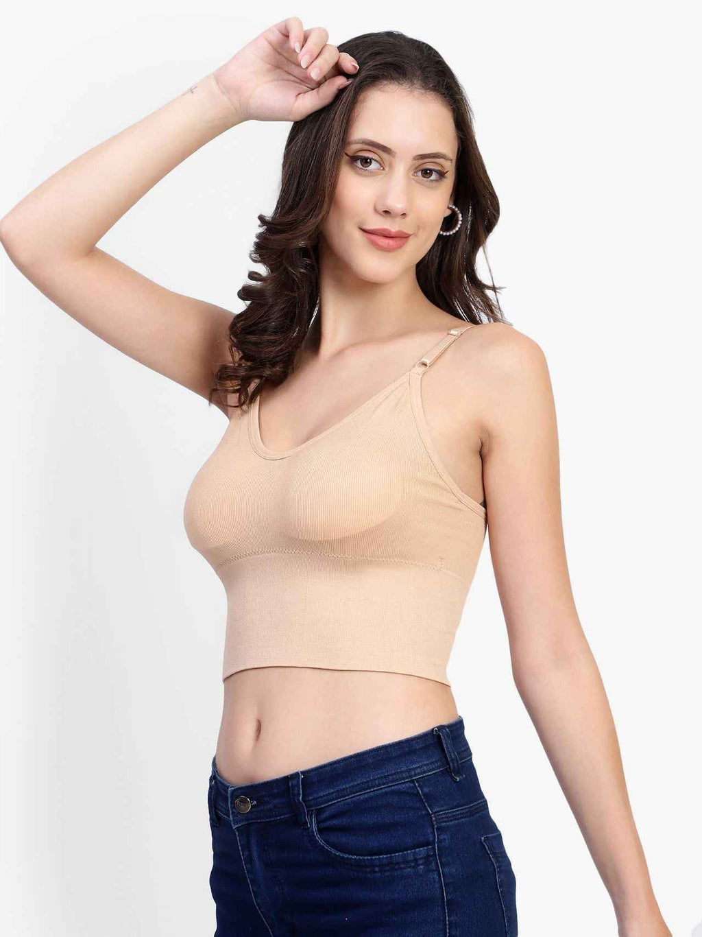 Full Coverage Lightly Padded Bralette Bra With All Day Comfort