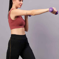 Full Coverage Removable Padding Workout Bra With All Day Comfort