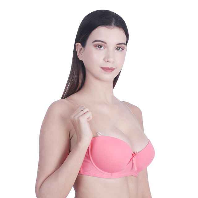 Medium Coverage Underwired Heavily Padded Bra 's All Day Comfort