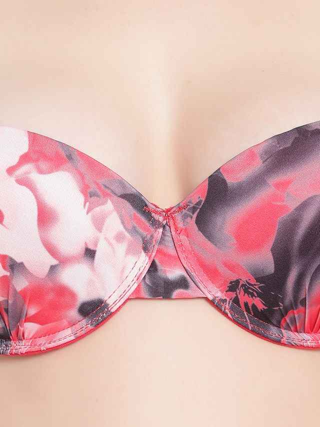 Printed Heavily Padded Lingerie Set
