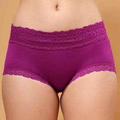 Women Mid rise Lace Hipster Briefs