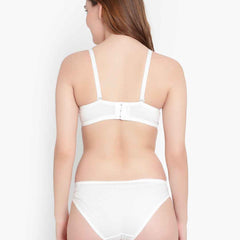 Lace-Designed Heavily-Padded Lingerie Set