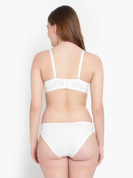 Lace-Designed Heavily-Padded Lingerie Set