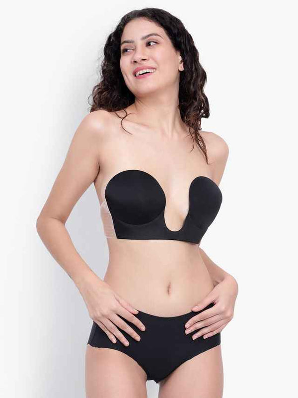 Medium Coverage Lightly Padded Strapless Push-Up Bra- All Day Comfort