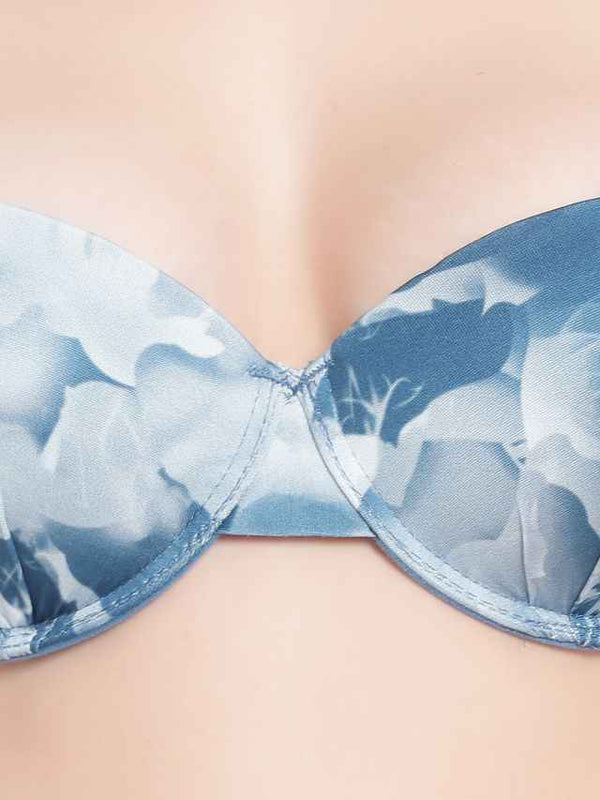 Printed Heavily Padded Lingerie Set