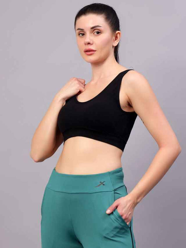 Full Coverage Removable Padding Workout Bra With All Day Comfort