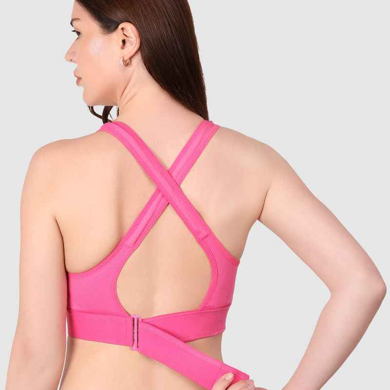 Women Full Coverage Workout Sports Bra With All Day Comfort