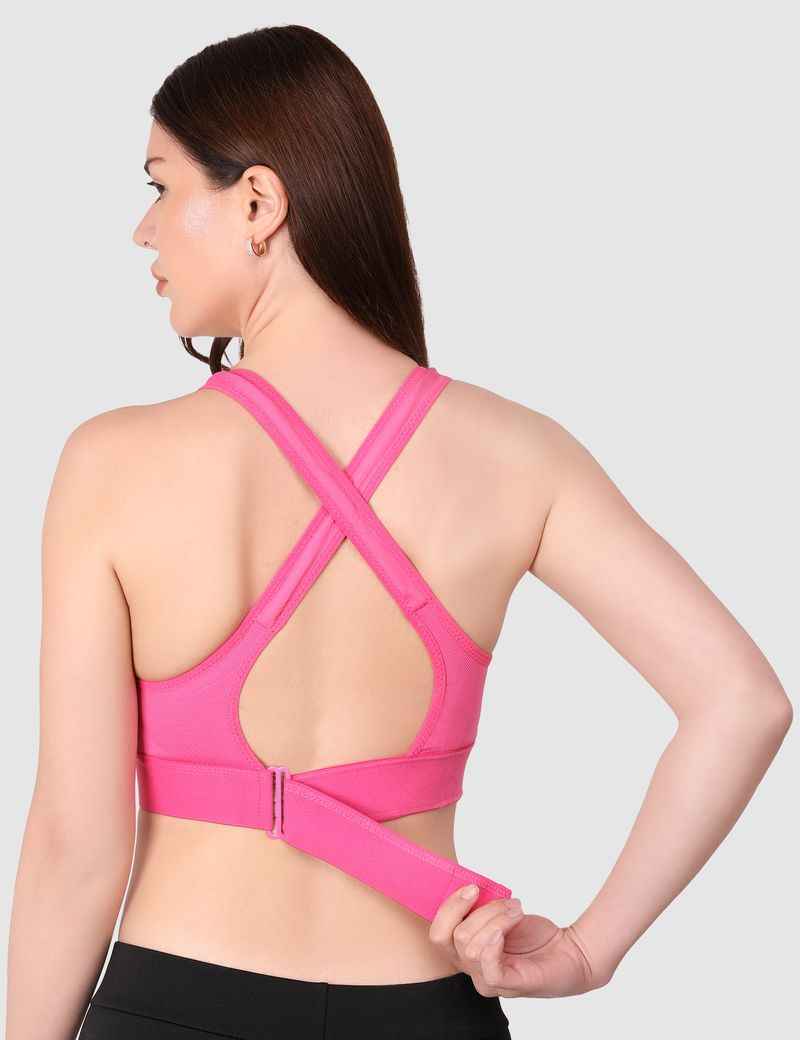 Women Full Coverage Workout Sports Bra With All Day Comfort