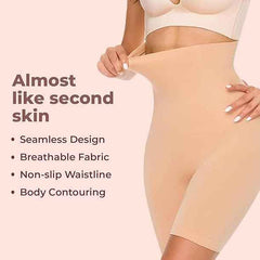 Women Beige Solid Tummy Tucker and Thigh Shaper
