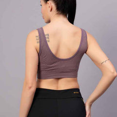 Full Coverage Removable Padding Workout Bra With All Day Comfort