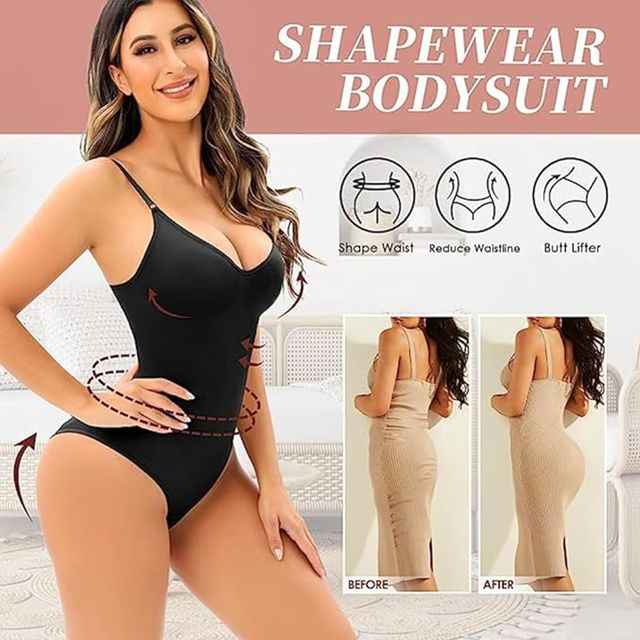 Women Butt Lifter Panties Stretch Slimming Body Shaper with adjustable Spaghetti Strap