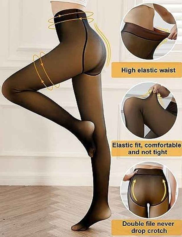Stretchable Pantyhose Stockings With Attached Footies