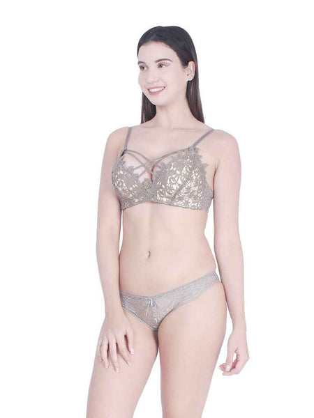 Self-Design Lightly-Padded Low-Rise Lingerie Set
