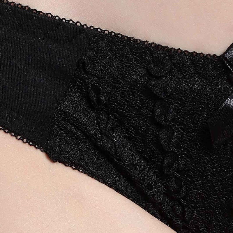Lace-Designed Heavily-Padded Lingerie Set