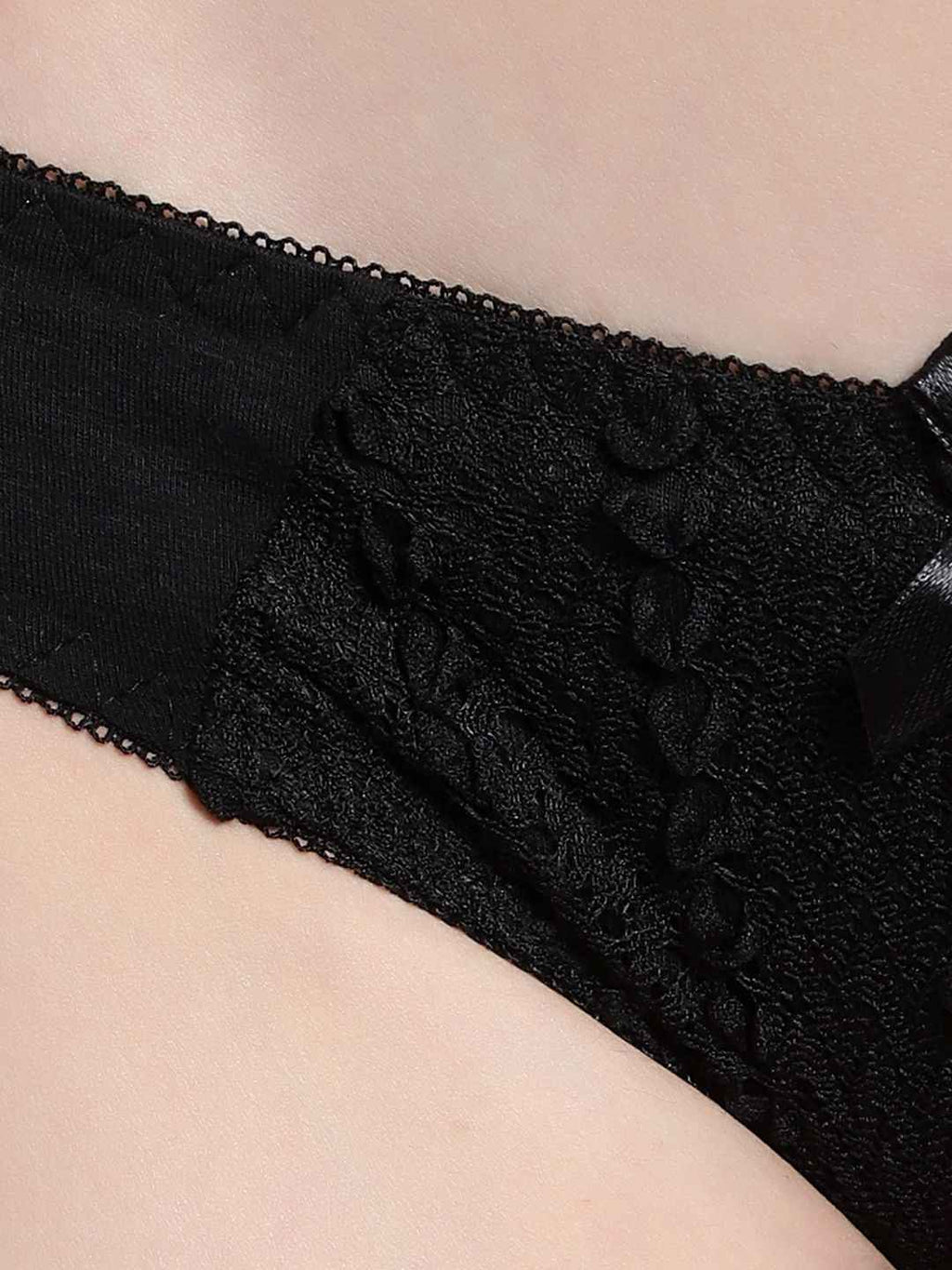 Lace-Designed Heavily-Padded Lingerie Set