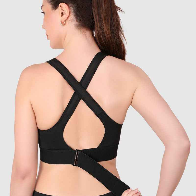 Women Full Coverage Workout Sports Bra With All Day Comfort