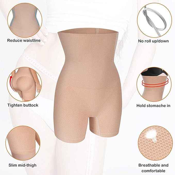 Women Beige Solid Tummy Tucker and Thigh Shaper